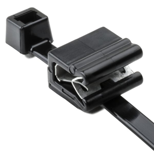 HellermannTyton 2-Piece Cable Tie And Edge Clip 8.0 Inch Long EC5A 1 500 Per Package (156-00541)