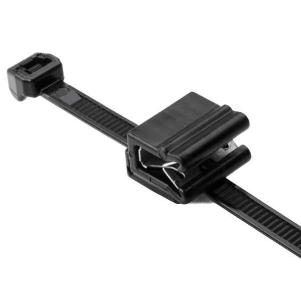 HellermannTyton Outside Serrated Cable Tie And Edge Clip 8.0 Inch Long EC5A 1 500 Per Package (156-00864)