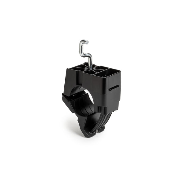 HellermannTyton Series 7 Ratchet Clamp 0.76-1.42 Inch Bundle Diameter PA66HIRHSUV/ZN/ST Black 150 Per Carton (156-03602)