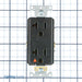 Leviton Decora Plus Isolated Ground Duplex Receptacle Outlet Heavy-Duty Industrial Spec Grade Smooth Face 20 Amp 125V Black (16362-EIG)