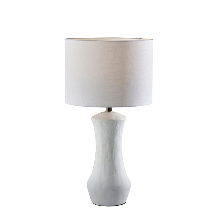 Adesso Marissa Table Lamp Matte White Ceramic (1638-02)