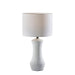 Adesso Marissa Table Lamp Matte White Ceramic (1638-02)