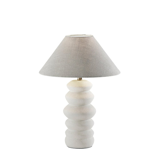 Adesso Marcey Table Lamp Matte Off-White Ceramic (1640-02)