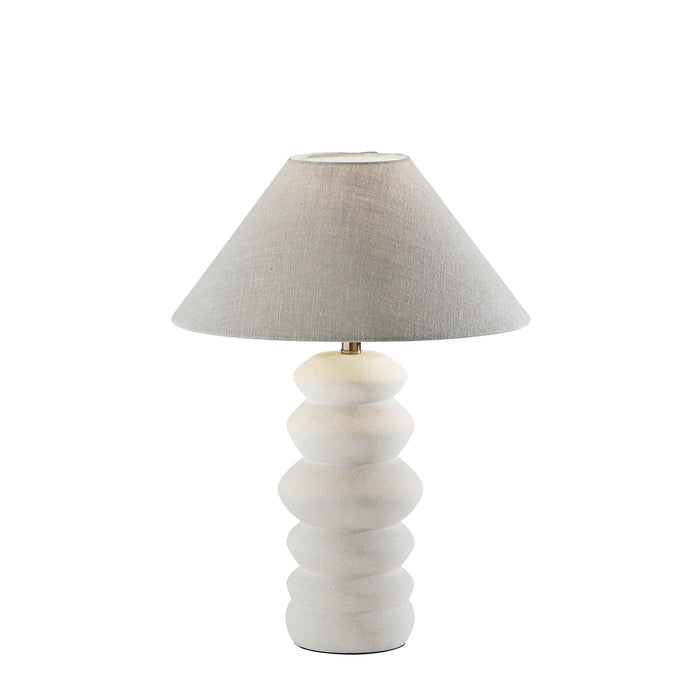 Adesso Marcey Table Lamp Matte Off-White Ceramic (1640-02)