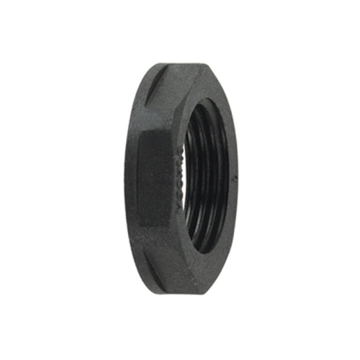 HellermannTyton HelaGuard Non-Metallic Locknut NPT Thread 0.50 Inch Diameter PA66 Black 10 Per Package (166-90019)