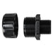 HellermannTyton HelaGuard Non-Metallic IP65 Fitting Straight NPT Thread 1.25 Inch Diameter PA66 Black 2 Per Package (166-90137)