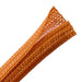 HellermannTyton Braided Sleeving Split Wrap .25 Inch Diameter Polyester Orange 200 Foot Per Bulk Reel (170-03082)