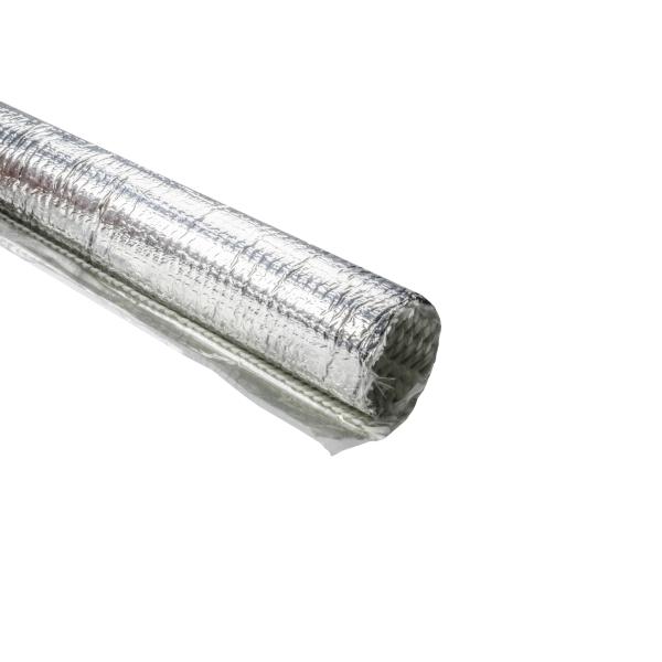 HellermannTyton Braided Wrap Aluminum Laminated Fiberglass 4 Foot Long Stick .5 Inch With Aluminum Foil Silver 25 Per Box (170-03192)