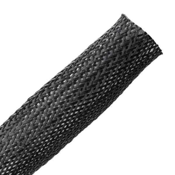 HellermannTyton Helagaine Braided Sleeving Dispenser Pack 1/2 Inch Diameter 3 1 Shrink Ratio Polyester Black 32.8 Foot Per Reel (170-80250)