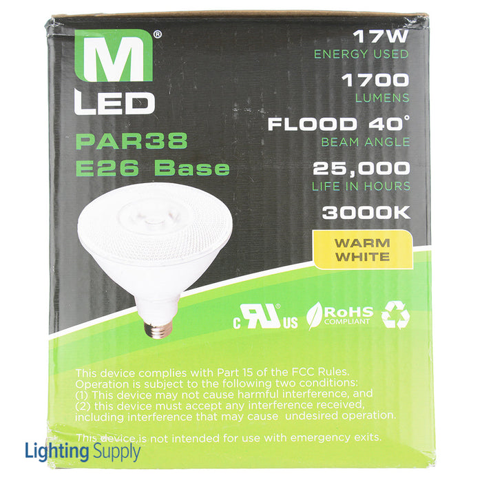 Maxlite 74687 17W 277V PAR38 3000K Flood Non-Dimming (17P38LED230FL)