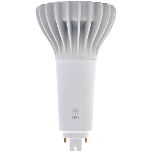 GE LED19GX24Q-V/830 LED 18.5W 1850Lm 80 CRI 4-Pin Plug-In GX24q Non-Dimmable Indoor Damp Vertical Mount 3000K (39277)