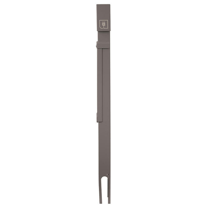Leviton Power Pedestal 1-Gang Direct Bury Lockable Flush Hinge Top 42 Inch Bronze (1BH42-Z)