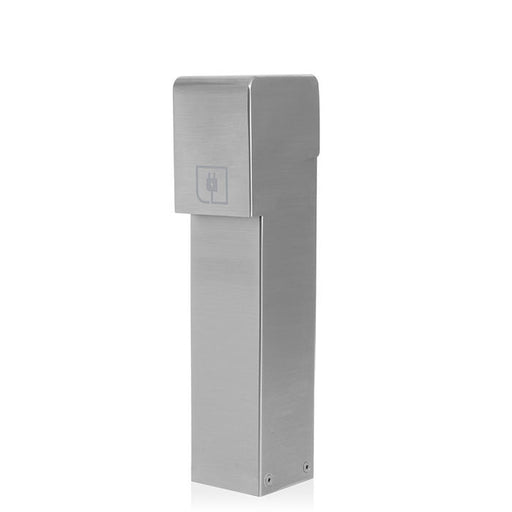 Leviton Power Pedestal 1-Gang Surface Mount Lockable Flush Hinge Top 18 Inch Brushed Stainless Steel (1PF18-S)