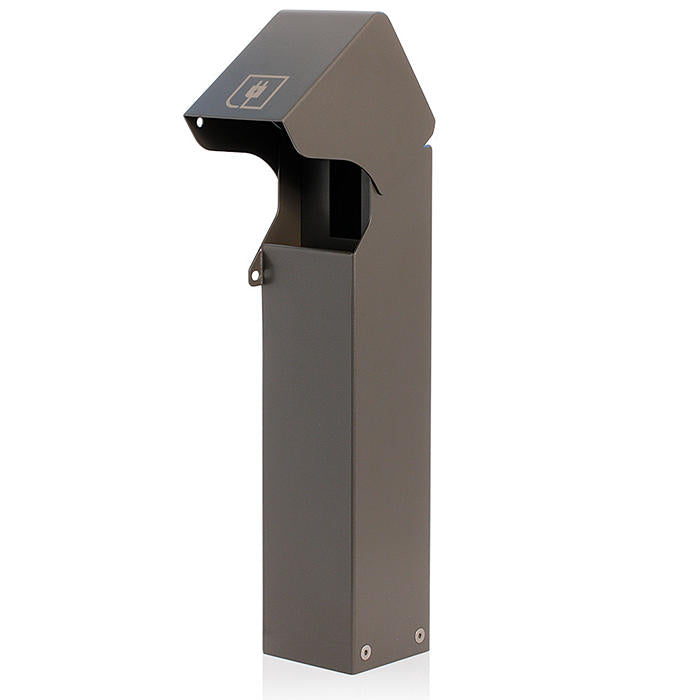 Leviton Power Pedestal 1-Gang Surface Mount Lockable Flush Hinge Top 18 Inch Bronze (1PF18-Z)