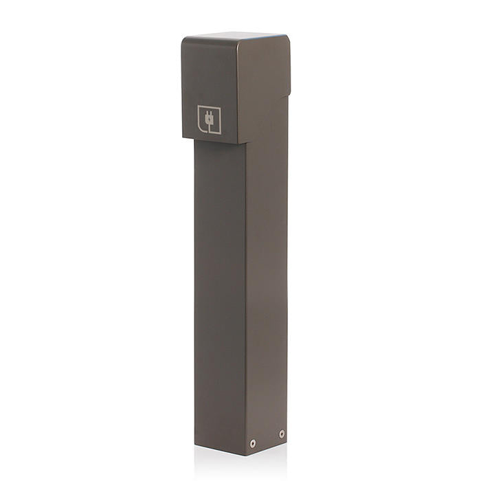 Leviton Power Pedestal 1-Gang Surface Mount Lockable Flush Hinge Top 24 Inch Bronze (1PF24-Z)