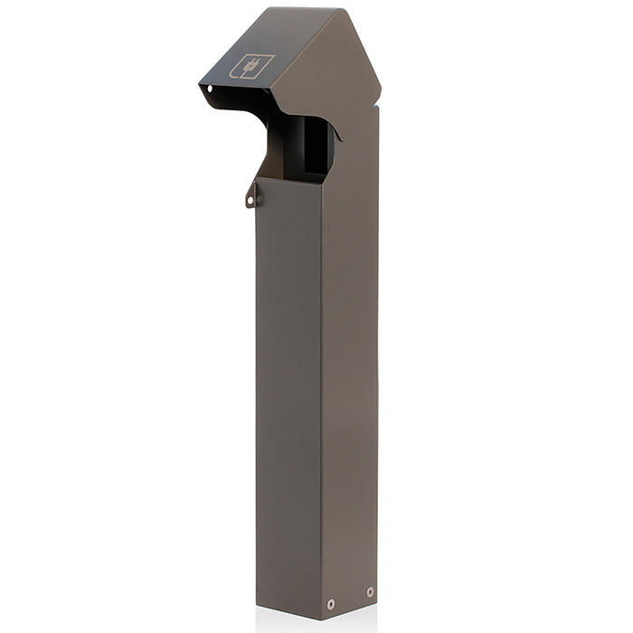 Leviton Power Pedestal 1-Gang Surface Mount Lockable Flush Hinge Top 24 Inch Bronze (1PF24-Z)