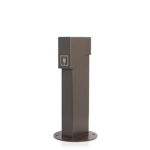 Leviton Power Pedestal 1-Gang Surface Mount Lockable Hinged Top 18 Inch Bronze (1PH18-Z)