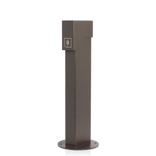 Leviton Power Pedestal 1-Gang Surface Mount Lockable Flush Hinge Top 24 Inch Bronze (1PH24-Z)