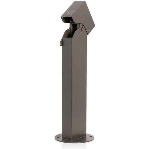 Leviton Power Pedestal 1-Gang Surface Mount Lockable Flush Hinge Top 24 Inch Bronze (1PH24-Z)