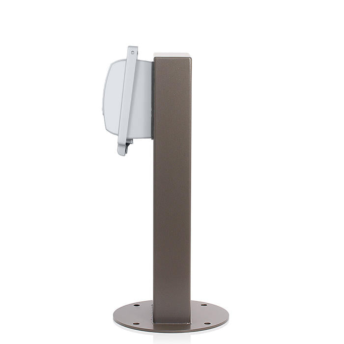 Leviton Power Pedestal Kit 1-Gang 20A GFCI Surface Mount Standard No Hinged Top 18 Inch Bronze (1PS18-3Z)