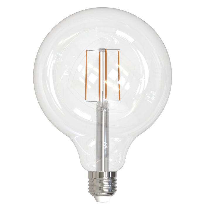 Bulbrite LED8G40/40K/FIL/3 8.5W LED G40 Filament Bulb E26 Base 4000K 800Lm 120V 90 CRI 320 Degree Beam Angle Dimmable Clear (776981)