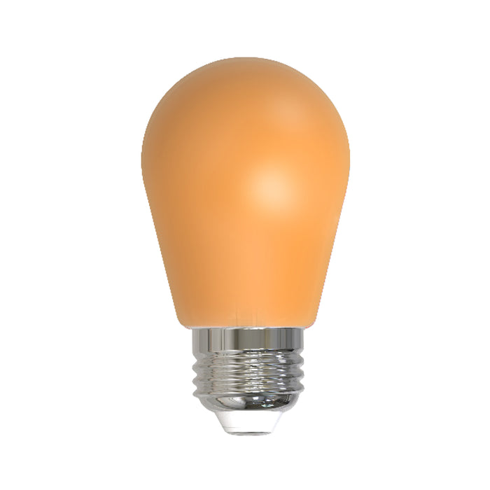 Bulbrite LED2S14/AMB/FIL/D 2.5W LED S14 Filament Bulb E26 Base 120V CRI 320 Degree Beam Angle Dimmable Ceramic Amber (776151)