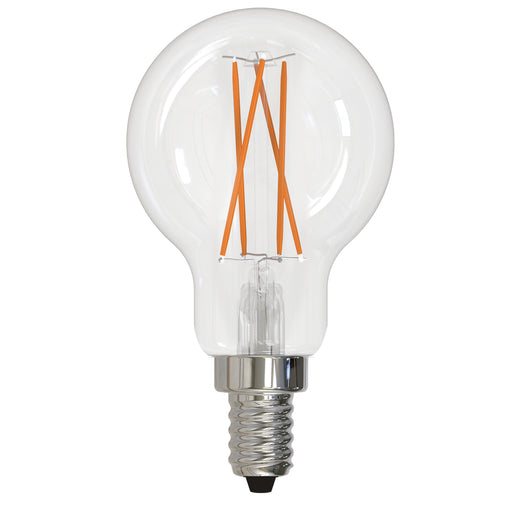 Bulbrite LED4A15/30K/FIL/E12/3 4W LED A15 Filament Bulb E12 Base 3000K 400Lm 120V 90 CRI 320 Degree Beam Angle Dimmable Clear (776826)