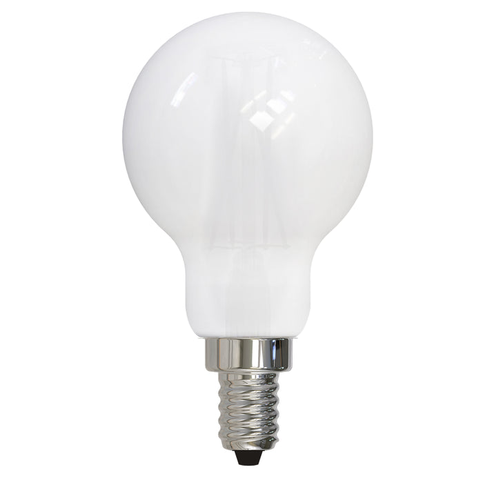 Bulbrite LED4A15/30K/FIL/M/E12/3 4W LED A15 Filament Bulb E12 Base 3000K 400Lm 120V 90 CRI 320 Degree Beam Angle Dimmable Milky (776828)