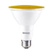 Bulbrite LED15PAR38/FL/YLW/D 15W LED PAR38 Bulb Medium E26 Base 120V 110 Degree Beam Angle Dimmable Yellow (772502)