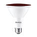 Bulbrite LED15PAR38/FL/RED/D 15W LED PAR38 Bulb Medium E26 Base 120V 110 Degree Beam Angle Dimmable Red (772500)