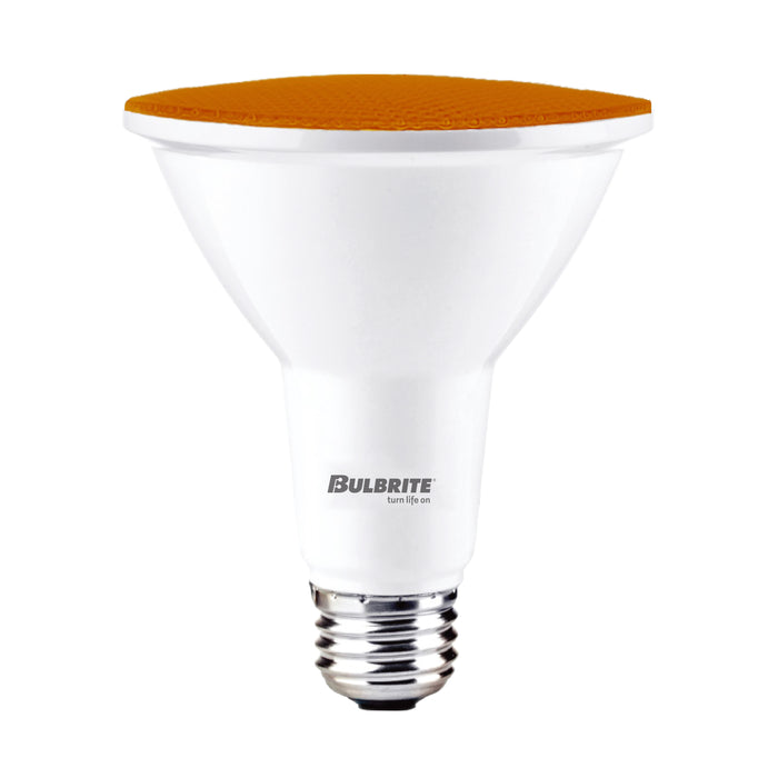 Bulbrite LED15PAR38/FL/AMB/D 15W LED PAR38 Bulb Medium E26 Base 120V 110 Degree Beam Angle Dimmable Amber (772501)