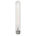 Bulbrite LED3T9/30K/7/FIL/4 7.5 Inch 3W LED T9 Tube E26 Base 3000K 250Lm 120V 90 CRI 320 Degree Beam Angle Dimmable Clear (776949)