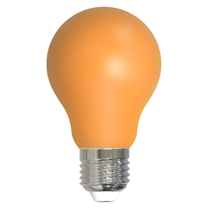 Bulbrite LED4A19/AMB/FIL/D 4.5W LED A19 Filament Bulb E26 Base 120V CRI 320 Degree Beam Angle Dimmable Ceramic Amber (776106)