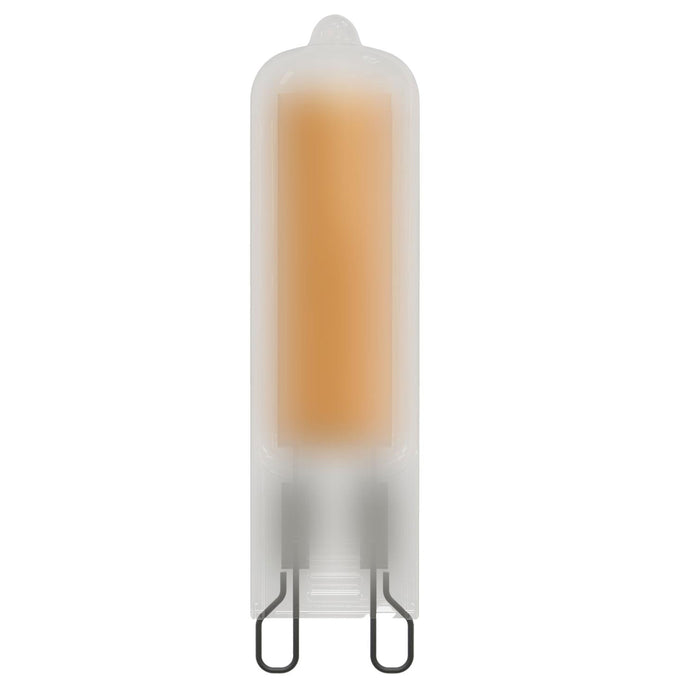 Bulbrite LED3G9/27K/W/F/D 3.5W LED T5 Tube G9 Base 2700K 300Lm 120V 90 CRI 320 Degree Beam Angle Dimmable Frost (770659)