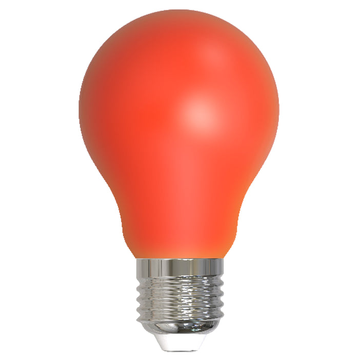 Bulbrite LED4A19/RED/FIL/D 4.5W LED A19 Filament Bulb E26 Base 120V CRI 320 Degree Beam Angle Dimmable Ceramic Red (776105)