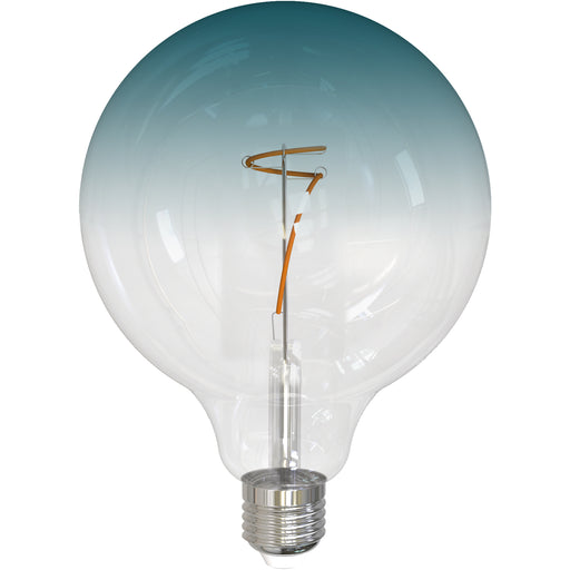Bulbrite LED4G40/30K/FIL/GRAD/BLU 4.5W LED G40 Filament Bulb E26 Base 3000K 200Lm 120V 80 CRI 320 Degree Beam Angle Dimmable Clear/Blue (776998)