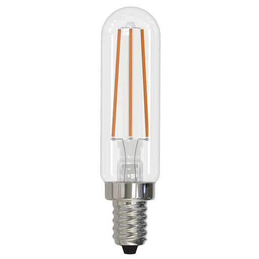 Bulbrite LED4T6/50K/FIL/3 4.5W LED T6 Filament Bulb E12 Base 5000K 450Lm 120V 90 CRI 320 Degree Beam Angle Dimmable Clear (776995)