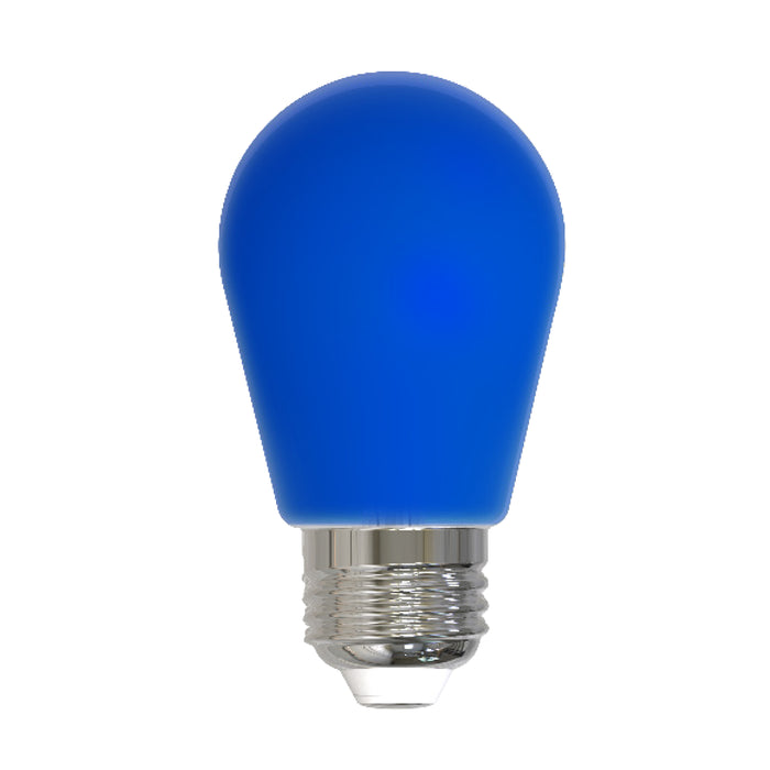 Bulbrite LED2S14/BLU/FIL/D 2.5W LED S14 Filament Bulb E26 Base 120V CRI 320 Degree Beam Angle Dimmable Ceramic Blue (776154)