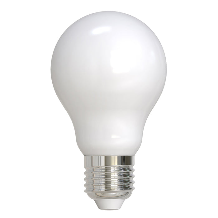 Bulbrite LED7A19/27K/FIL/M/D/B/2 7.6W LED A19 Filament Bulb E26 Base 2700K 800Lm 120V 80 CRI 310 Degree Beam Angle Dimmable Milky (776213)