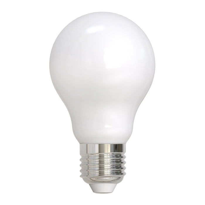 Bulbrite LED8A19/27K/FIL/M/4 8.5W LED A19 Filament Bulb Medium E26 Base 2700K 800Lm 120V 90 CRI 320 Degree Beam Angle Dimmable Milky (776937)