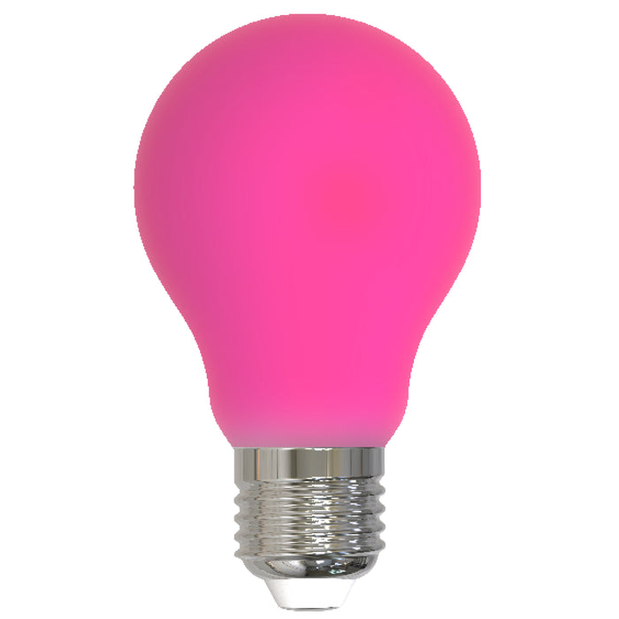Bulbrite LED4A19/PNK/FIL/D 4.5W LED A19 Filament Bulb E26 Base 120V CRI 320 Degree Beam Angle Dimmable Ceramic Pink (776110)