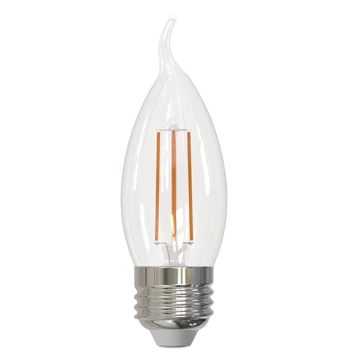 Bulbrite LED5CA10/27K/FIL/E26/3 5W LED CA10 Filament Bulb E26 Base 2700K 500Lm 120V 90 CRI 320 Degree Beam Angle Dimmable Clear (776969)