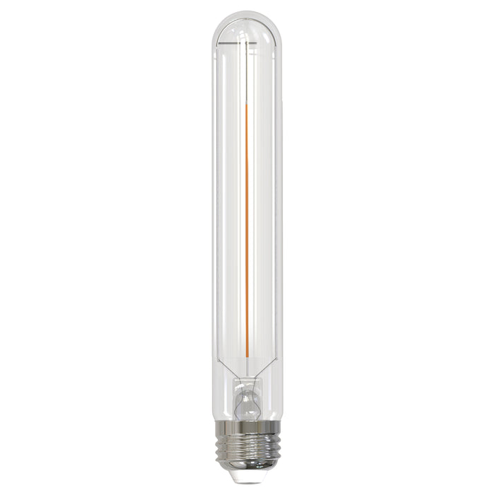 Bulbrite LED3T9/27K/7/FIL/4 7.5 Inch 3W LED T9 Tube E26 Base 2700K 250Lm 120V 90 CRI 320 Degree Beam Angle Dimmable Clear (776948)