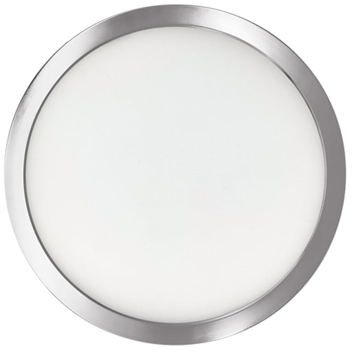 Bulbrite LED17FLUSH/9/930/J/NK/D 17W LED 9 Inch Flush Mount 3000K 1400Lm 120V 90 CRI Dimmable Nickel (773610)