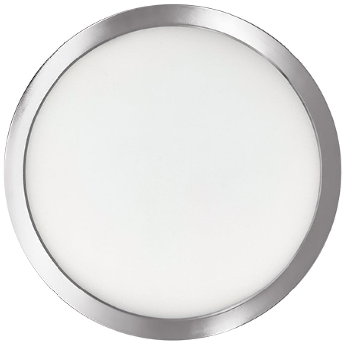 Bulbrite LED17FLUSH/9/930/J/NK/D 17W LED 9 Inch Flush Mount 3000K 1400Lm 120V 90 CRI Dimmable Nickel (773610)