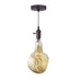 Bulbrite LED4GLACIER/20K/FIL-NOS/PEND/HW/VINTAGE/GM-SILV 4W LED Glacier Natural Shaped Grand 2200K Filament With Gunmetal Black Pendant Silver String (810168)