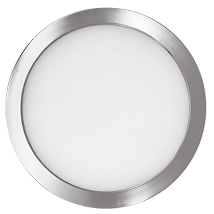 Bulbrite LED10FLUSH/5/930/J/NK/D 10.3W LED 5 Inch Flush Mount 3000K 850Lm 120V 90 CRI Dimmable Nickel (773602)