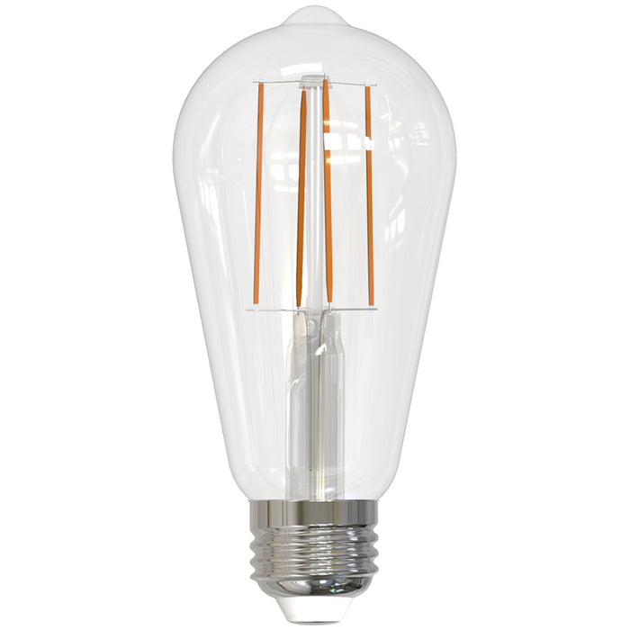 Bulbrite LED13ST18/50K/FIL/3 13W LED ST18 Filament Bulb E26 Base 5000K 1400Lm 120V 90 CRI 320 Degree Beam Angle Dimmable Clear (776987)
