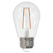 Bulbrite LED2S14/27K/FIL/4 2.5W LED S14 Filament Bulb E26 Base 2700K 250Lm 120V 90 CRI 320 Degree Beam Angle Dimmable Clear (776950)
