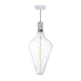 Bulbrite LED4PS52/22K/FIL/PEND/HW/NAT/WHT-SILV 4W LED Pear Shaped Grand 2200K Filament With White Marble Pendant White String (810174)